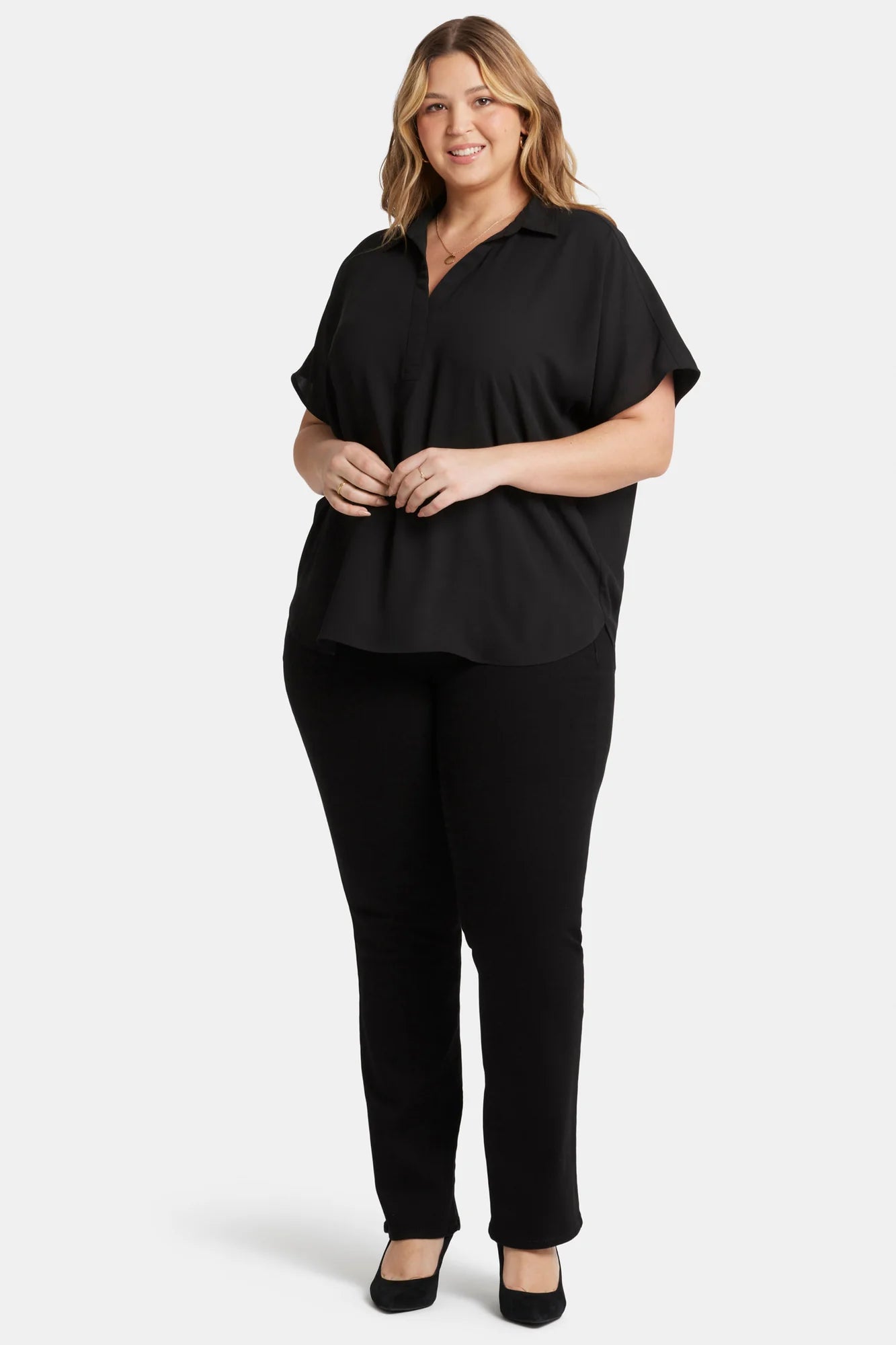 NYDJ Short Sleeve Becky Blouse