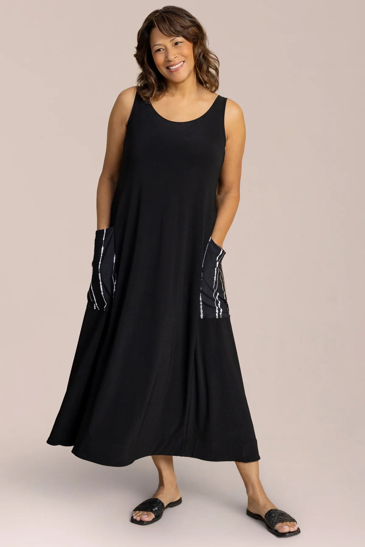 Sympli Flare Dress With Pocket