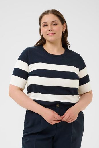 Kaffe Curve Lizzy Striped Pullover