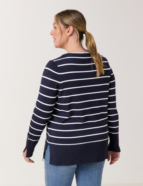 Samoon Stripe Sweater