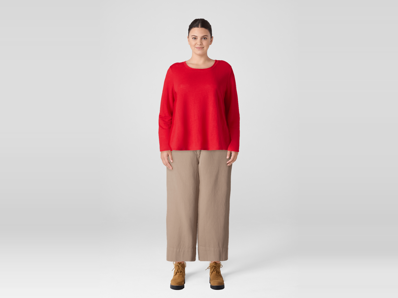 Eileen Fisher Crew Neck Long Sleeve Tee