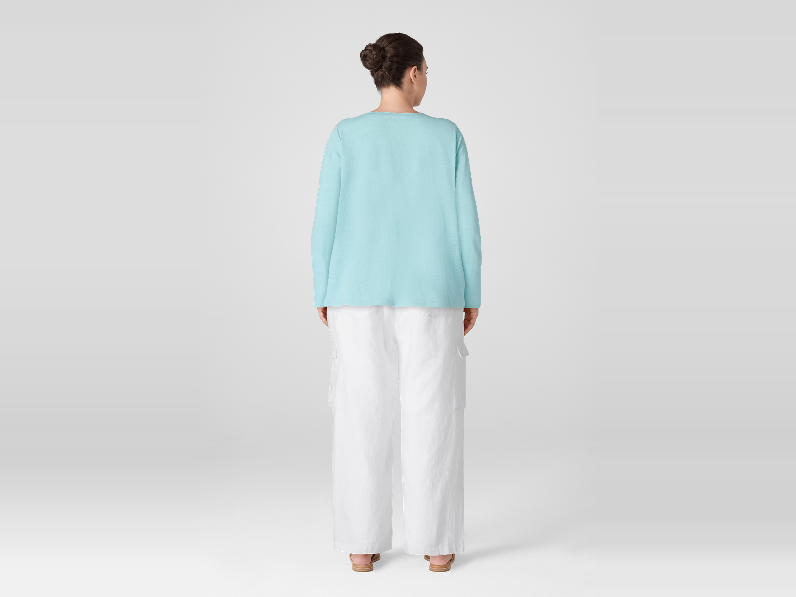 Eileen Fisher Crew Neck Long Sleeve Tee