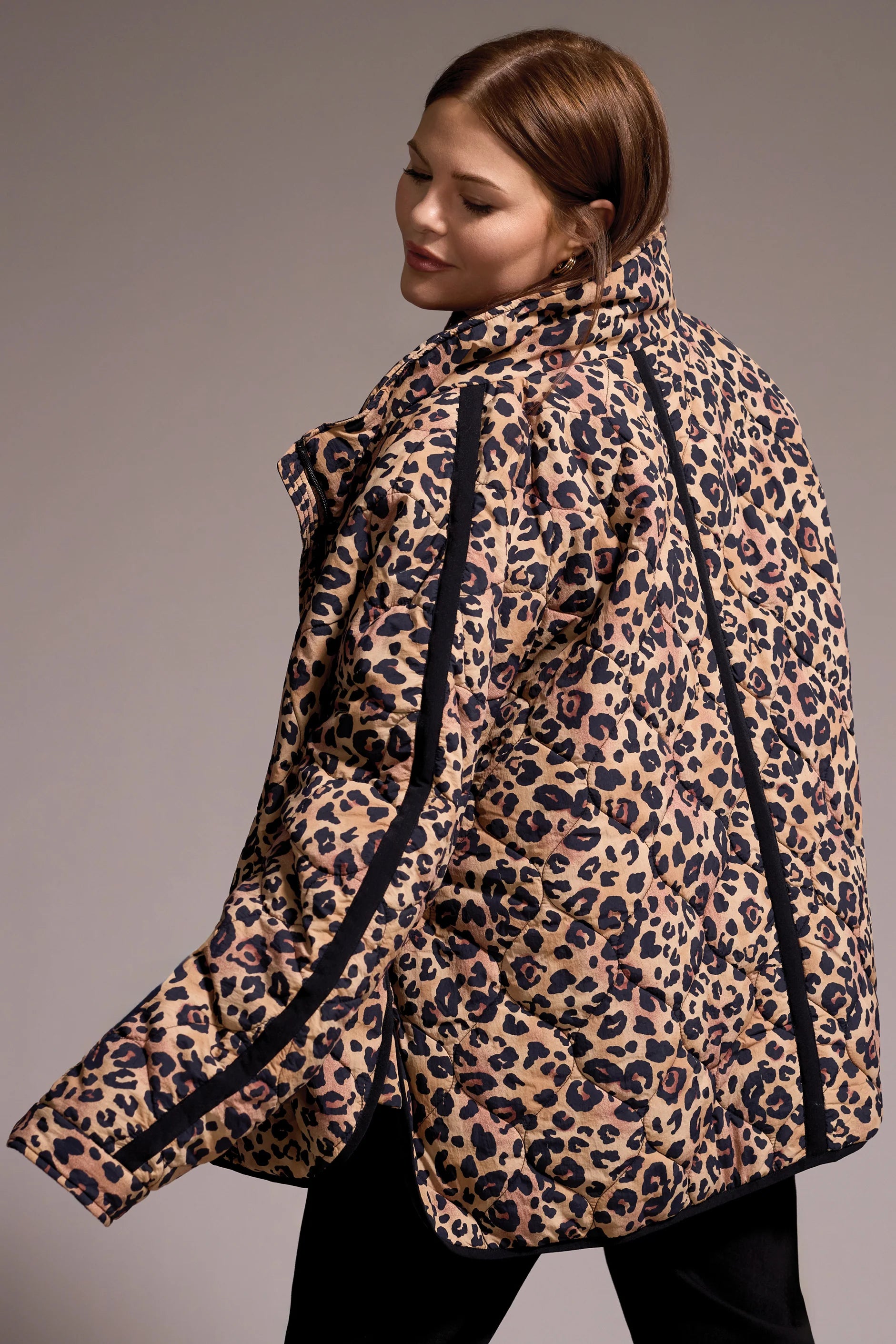 Tribal Zip Quilted Jacket