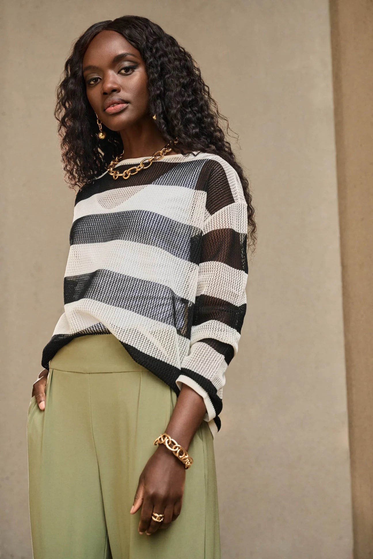 Joseph Ribkoff Stripe Sweater