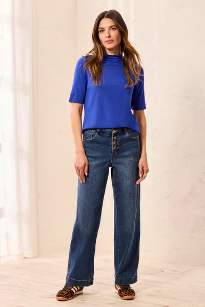 Tribal Audrey Button Fly Denim Jeans