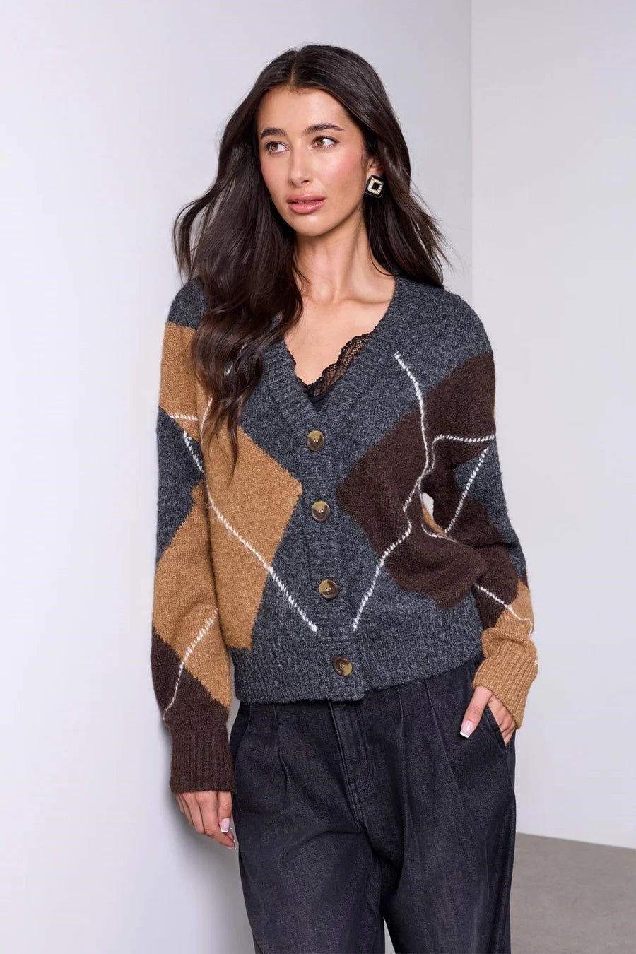Tribal Argyle Sweater