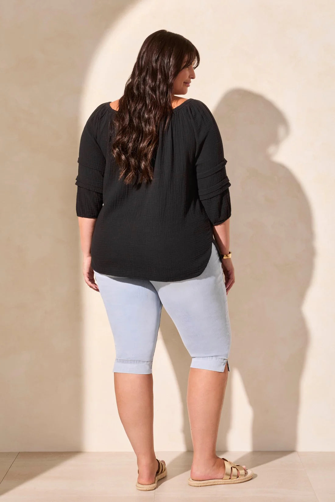 Tribal On and Off Shoulder Blouse