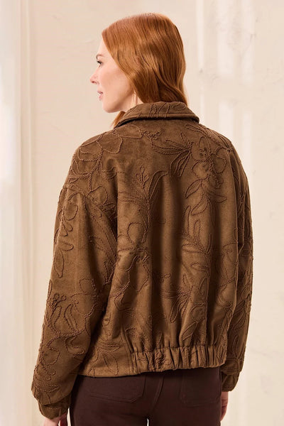 Tribal Faux Suede Jacket