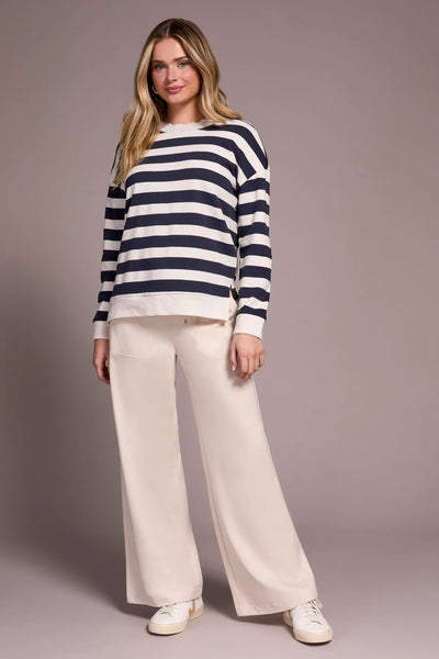 Tribal Striped Crewneck