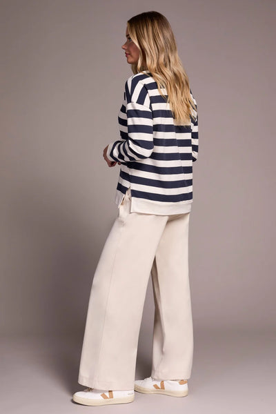 Tribal Striped Crewneck