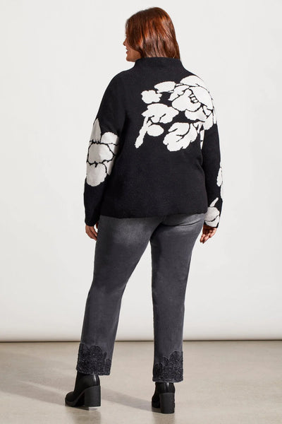 Tribal Long Sleeve Funnel Neck Sweater