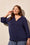 Tribal Golf 3/4 Sleeve Henley Top