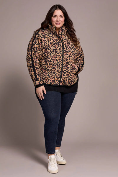 Tribal Zip Quilted Jacket