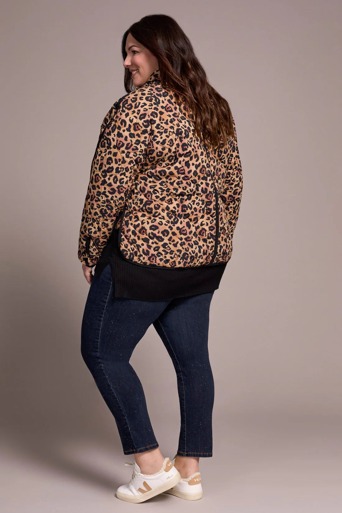 Tribal Zip Quilted Jacket