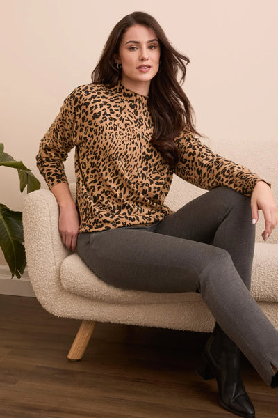 Tribal Funnel Neck Sweater