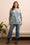 Tribal 3/4 Sleeve Crew Sweater