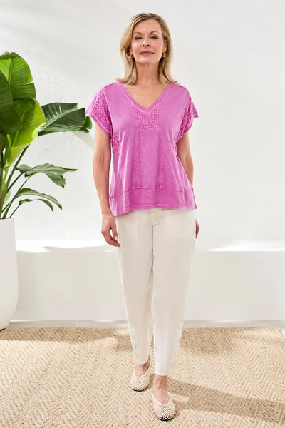 Tribal Cap Sleeve Top