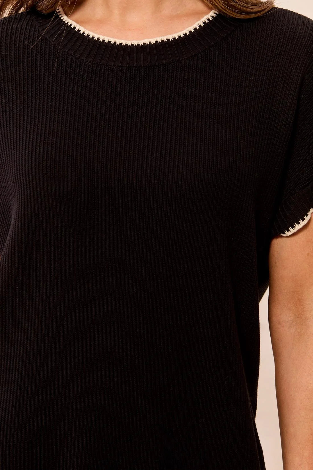 Tribal Cap Sleeve Crew