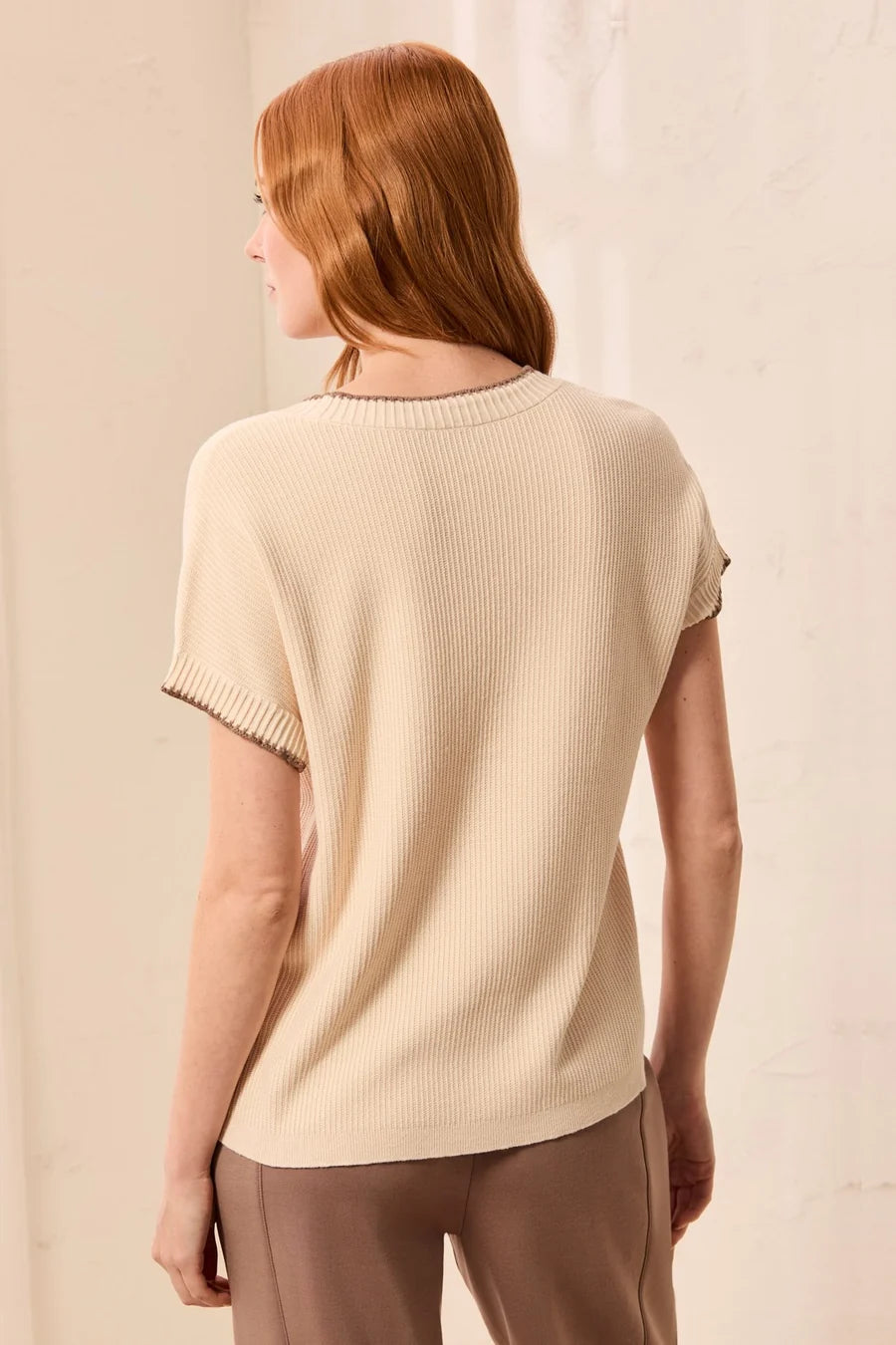 Tribal Cap Slv Crewneck Sweater