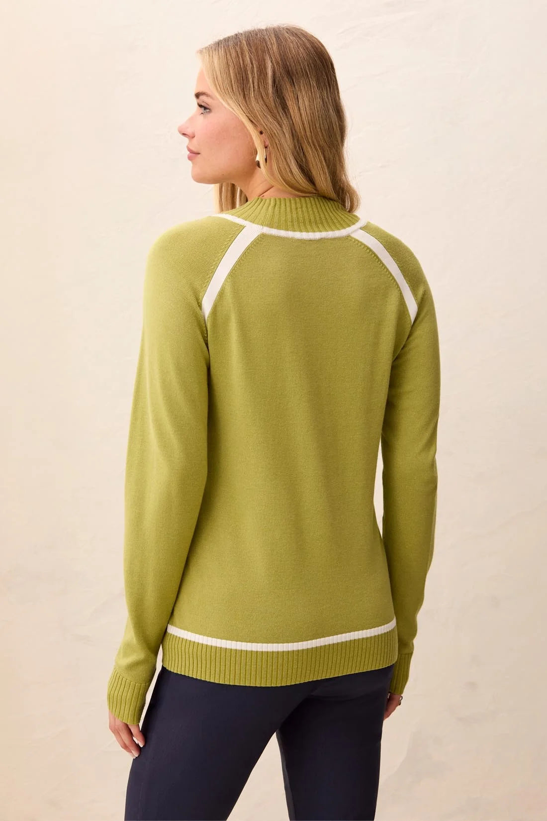 Tribal Mock Neck Sweater
