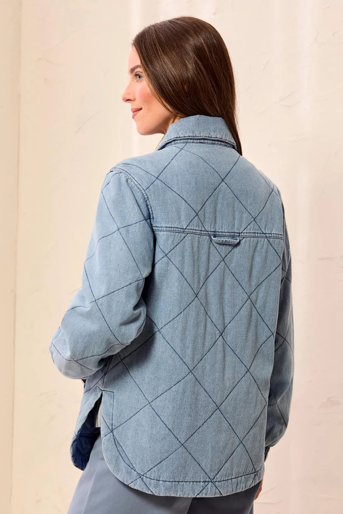 Tribal Denim Quilted Jacket