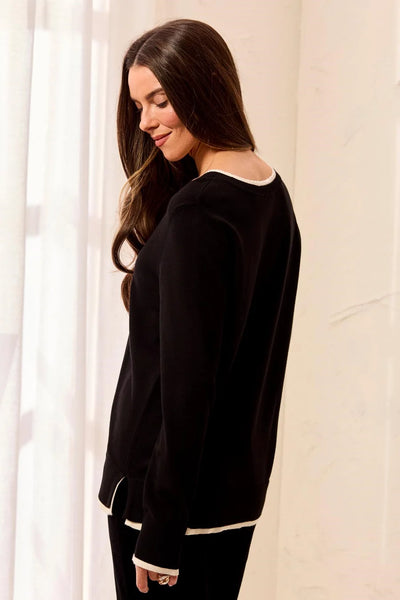 Tribal L/S Vneck Sweater