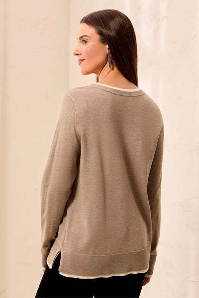 Tribal L/S Vneck Sweater