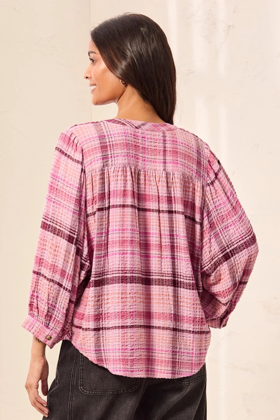 Tribal Plaid Blouse