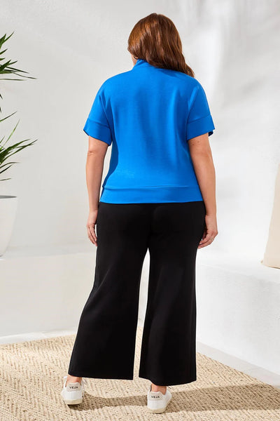 Tribal Zip Short Sleeve Sweatshirt