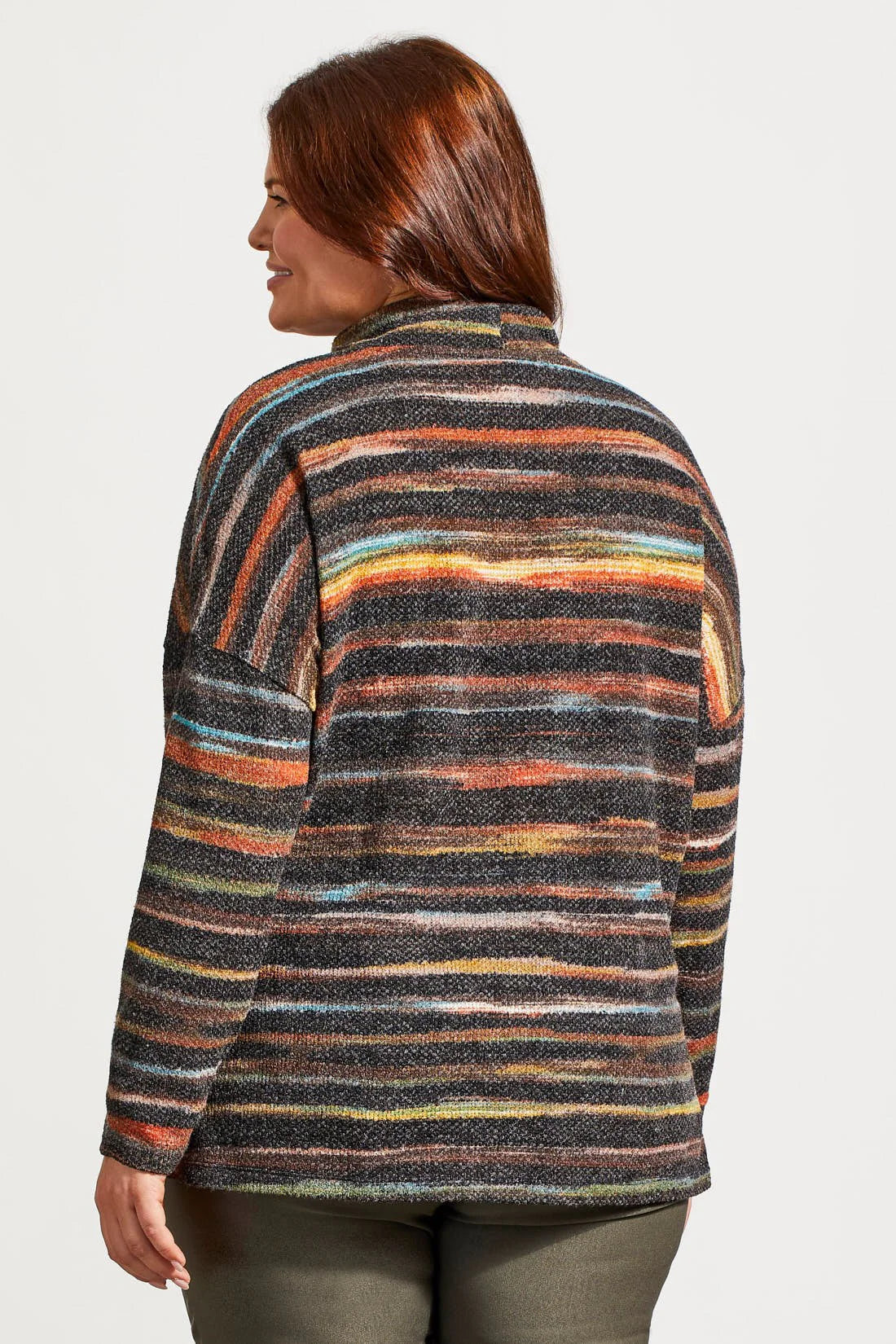 Tribal Long Sleeve Mock Neck