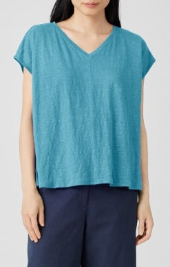 Eileen Fisher V-Neck Square Tee