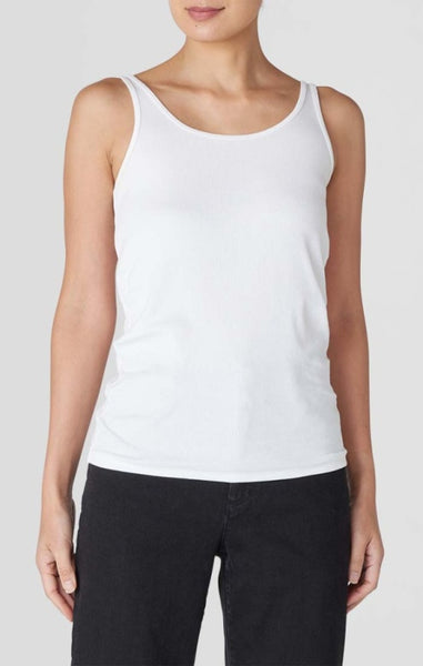 Eileen Fisher Long Scoop Neck Skinny Tank