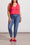 Tribal Sophia Curvy Skinny Ankle Jeans