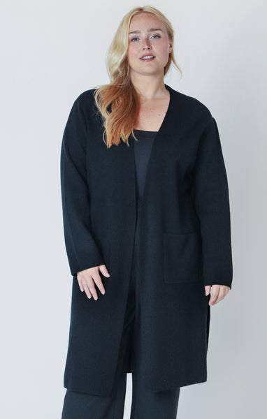 Dex Long Sleeve Longline Open Cardigan