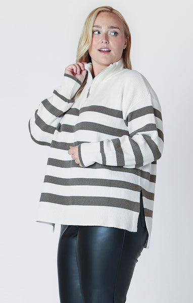 Dex Long Sleeve Half Zip Sweater