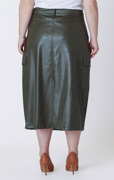 Dex Faux Leather Maxi Skirt