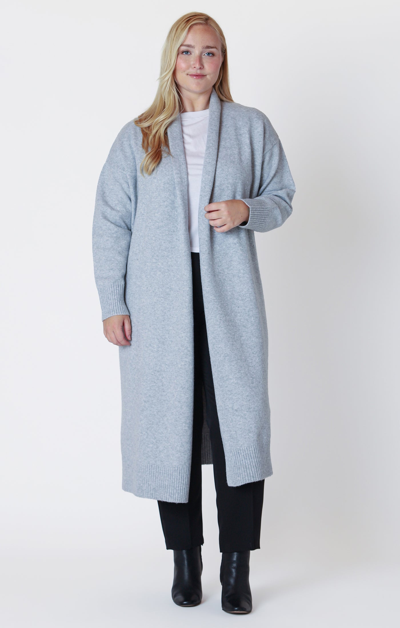 Longline open cardigan hotsell