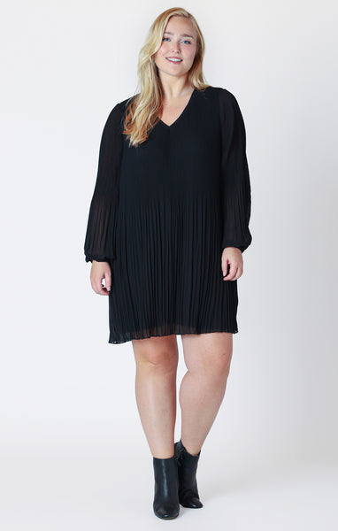 Dex Long Sleeve A-Line Dress