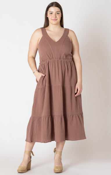 Dex Textured Midi Dress