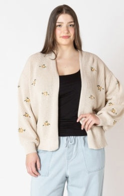 Dex Long Sleeve Embroidered Cardi