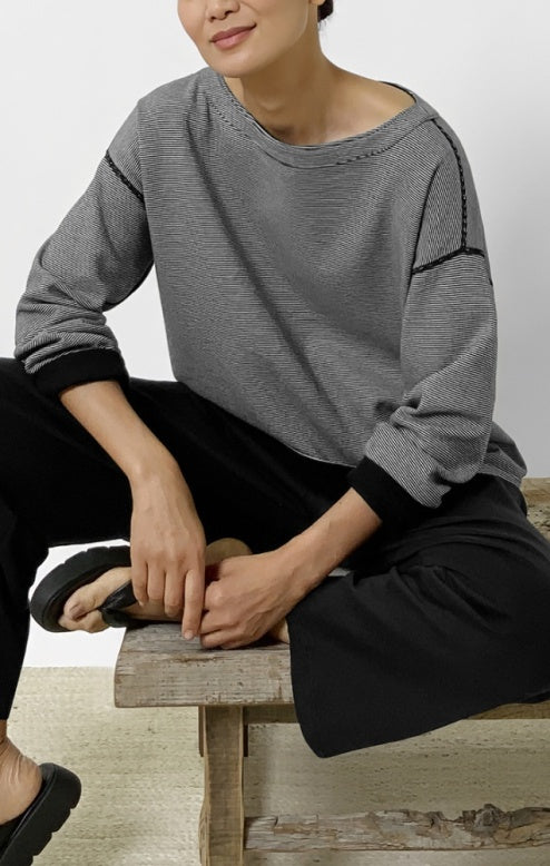 Eileen Fisher Round Neck Reversible Top