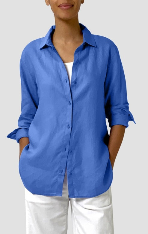 (Pre-Order) Eileen Fisher Classic Collar Long Shirt