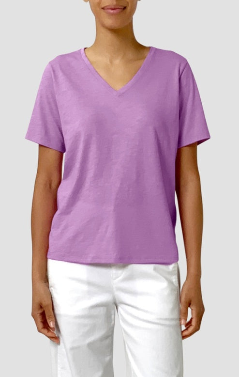 (pre-Order) Eileen Fisher V-Neck Short Sleeve Easy Tee