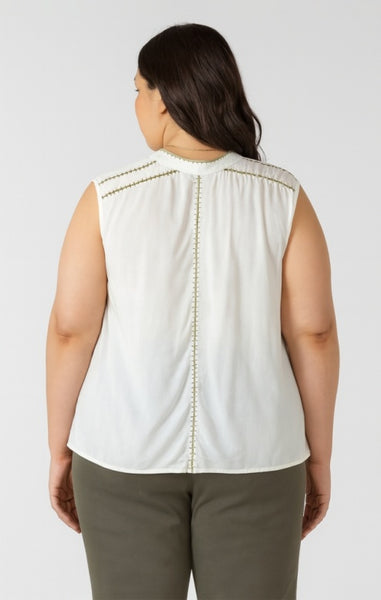 Dex Beaded Trim Blouse