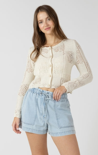 Dex Pointelle Cardigan