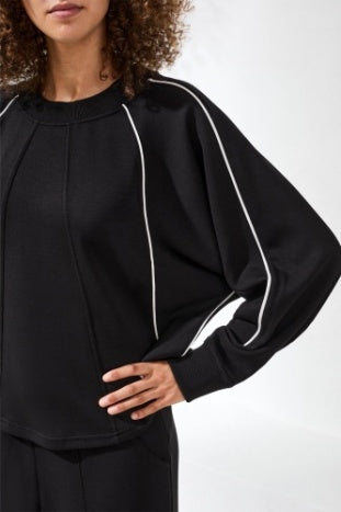 Tribal Crewneck Scuba Top