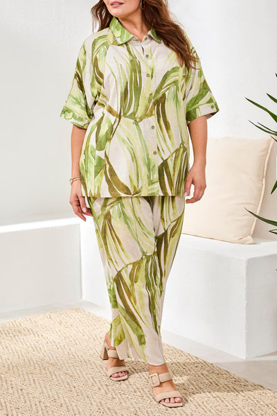 Tribal Elbow Sleeve Blouse