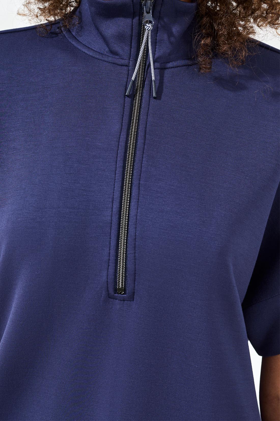 Tribal Zip Short Sleeve Sweatshirt