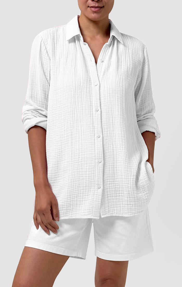 Eileen Fisher Classic Collar Easy Shirt