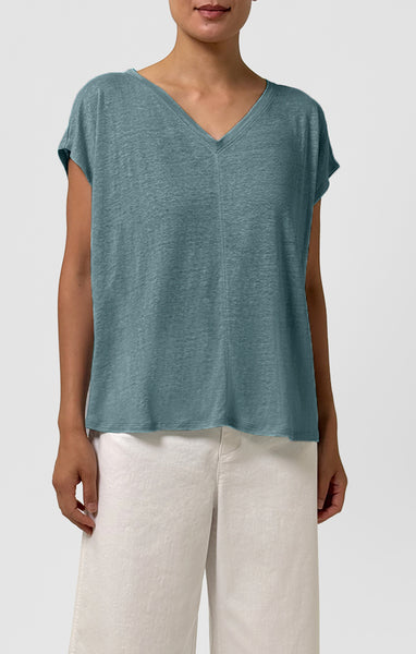 (Pre-Order) Eileen Fisher V-Neck Square Tee